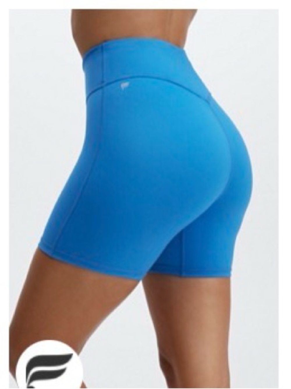 Fabletics Aqua High-Waist Bike Shorts
